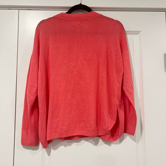 J Crew Women's Pink Crewneck Linen Sweater Size Small - Picture 6 of 8